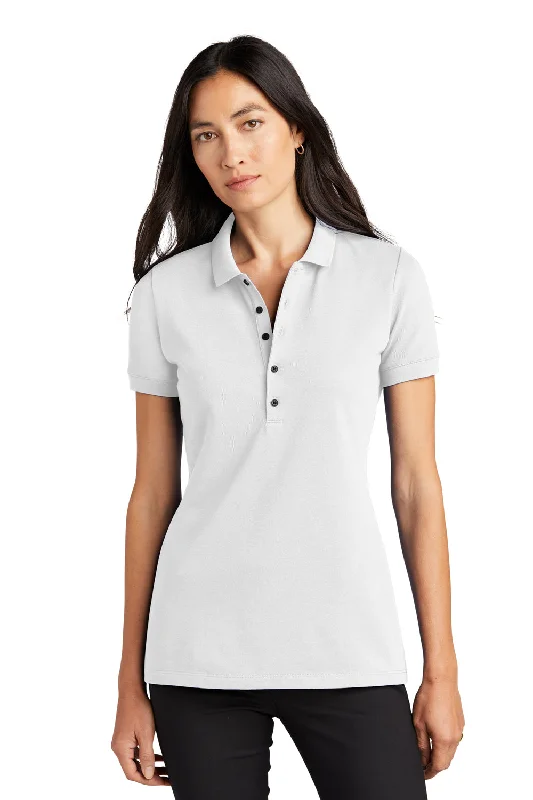 Mercer+Mettle Womens Moisture Wicking Short Sleeve Polo Shirt - White Sporty Women's Tennis Mercer+Mettle Womens Moisture Wicking Short Sleeve Polo Shirt - White Sporty Women's Tennis