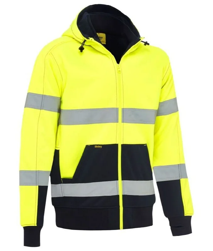 Taped Hi Vis Fleece Hoodie with Sherpa Lining Classic Women's Pin - striped