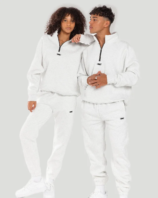 Classic 1/4 Zip - Polar Grey Feminine Women's Soft 