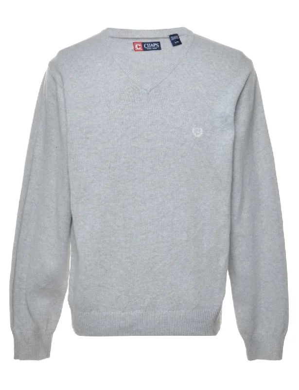 Chaps Light Grey Jumper - L