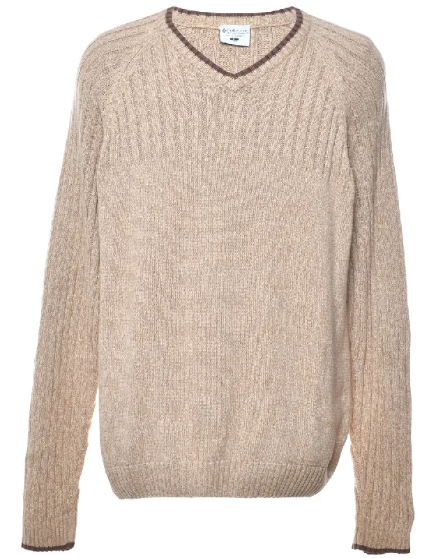 Columbia Light Brown Jumper - L Bohemian Women's Free