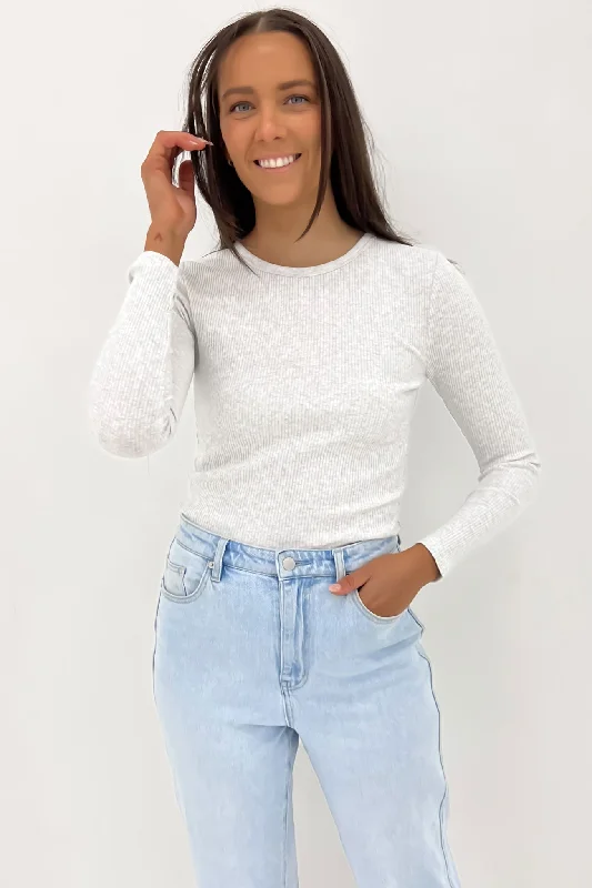 Rib Long Sleeve Snow Marle Artistic Women's Avant - 