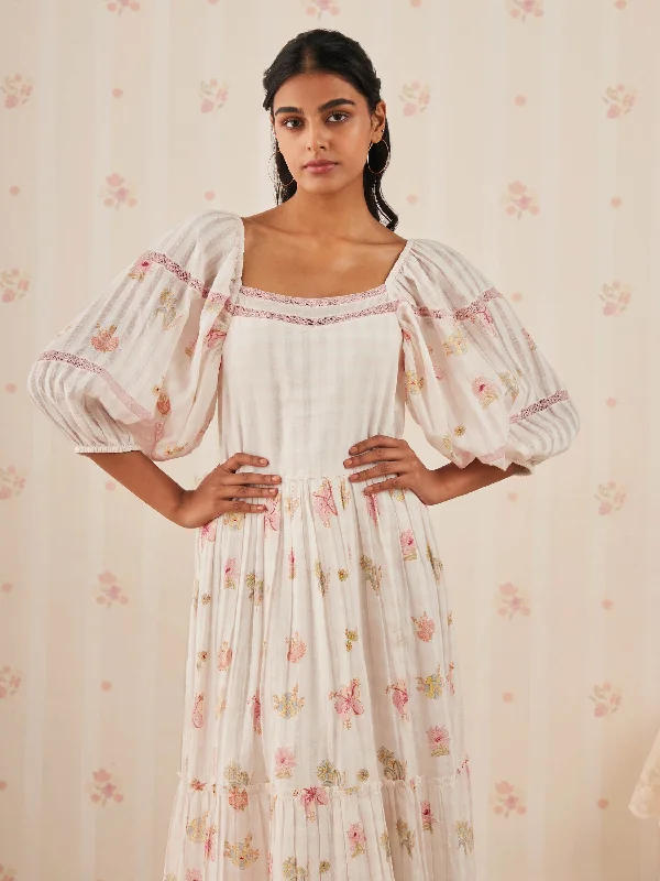 Gossamer Pink Lace Midi Dress purpose