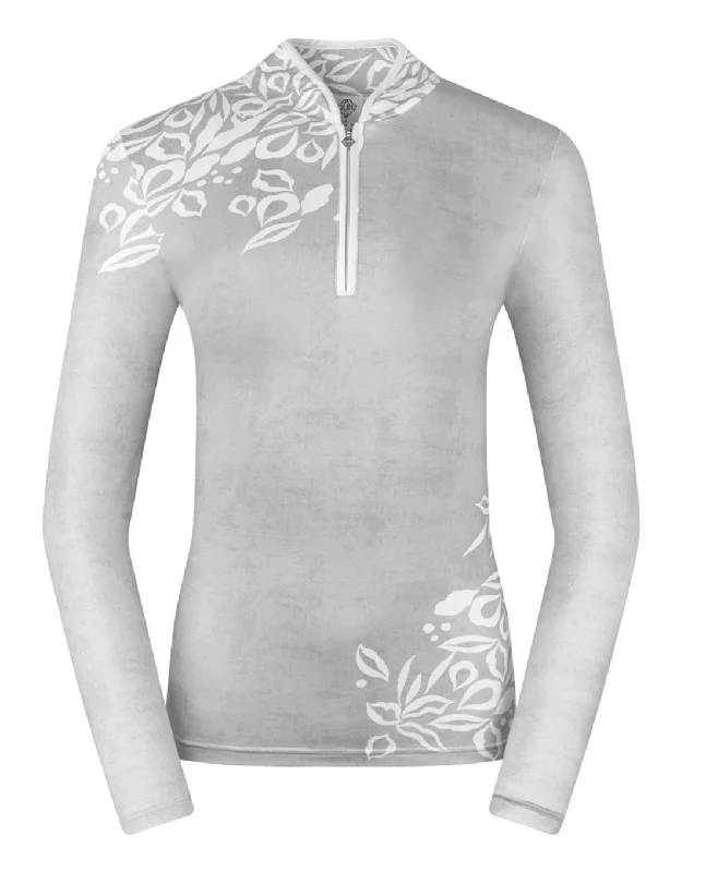 SIZE L - PURE GOLF Natalie Winter Polo 008 Winter Foliage Contemporary 