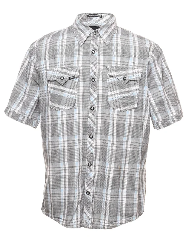 Checked Western Shirt - S Cozy Women's Winter