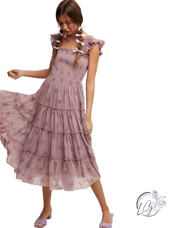 Rustic Charm Midi Dress Australian Beach
