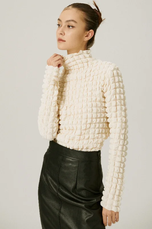 Eloise Mock Neck Top Refined Women's Velvet