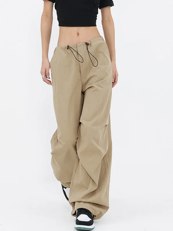 BerryBetty - Flying Solo Cargo Parachute Pants Relaxed Women's Beachy