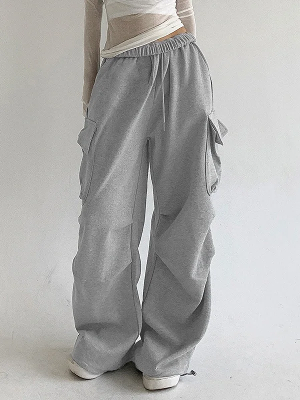BerryBetty - Breezy Pockets Cargo Pants Laid - back Women's Style