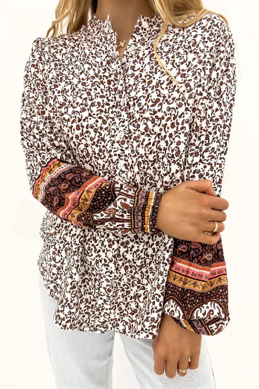 Honey Floral Shirt Print