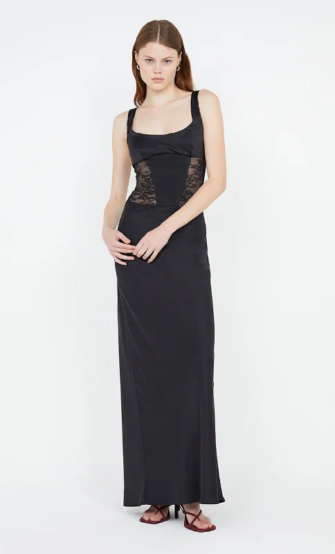 OLIMPIA CORSET DRESS - BLACK Stylish Women's Neon
