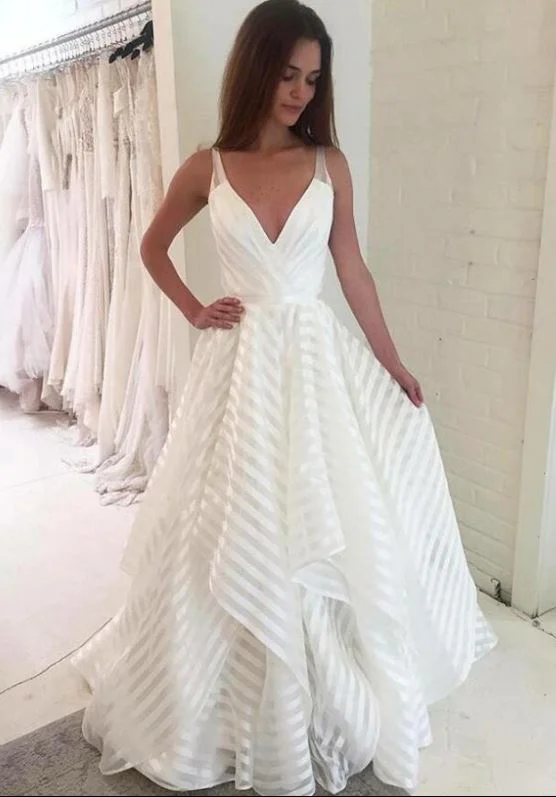 Elegant Popular Formal A Line Cheap Long Beach Bridal Wedding Dresses, BH91229 Trendy Women's Elegant Popular Formal A Line Cheap Long Beach Bridal Wedding Dresses, BH91229 Trendy Women's