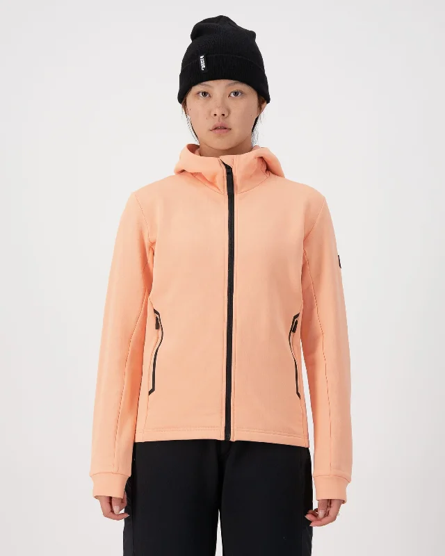 Arcadia Merino Fleece Hoody - Melon Trendy Women's Oversized