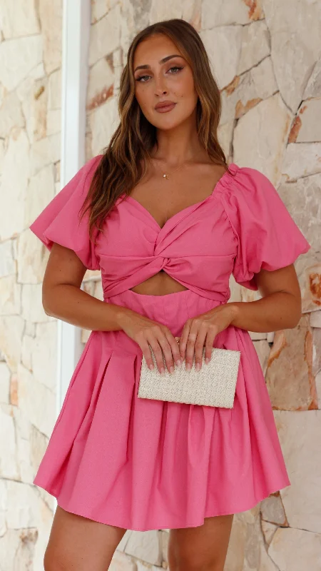 Stelle Mini Dress - Pink Sharp Women's Italian