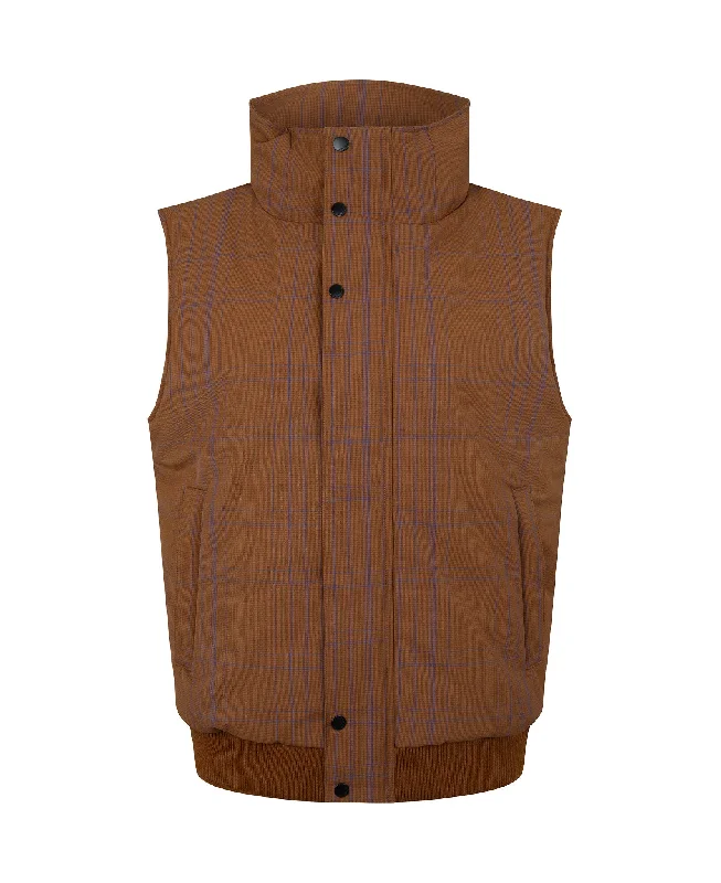 WOOL CHECK VEST