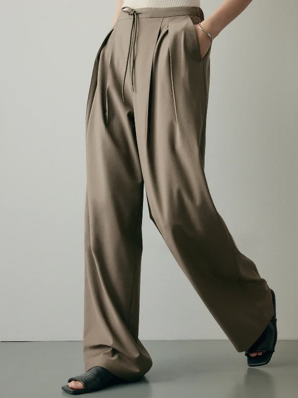 BerryBetty - Always Neutral Pleat Wide Leg Pants Artistic Women's Avant - 