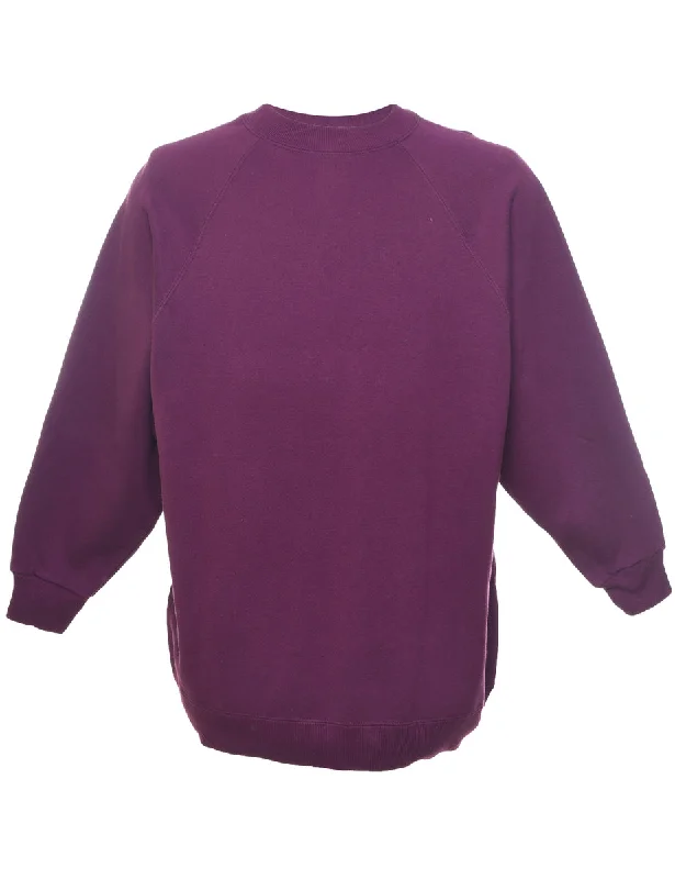 Plum Plain Sweatshirt - XL European