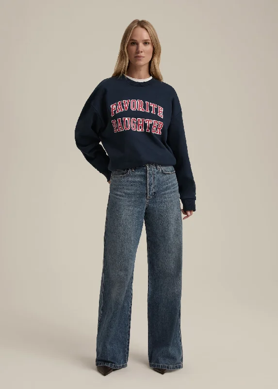 THE COLLEGIATE SWEATSHIRT Sleek Women's Metallic