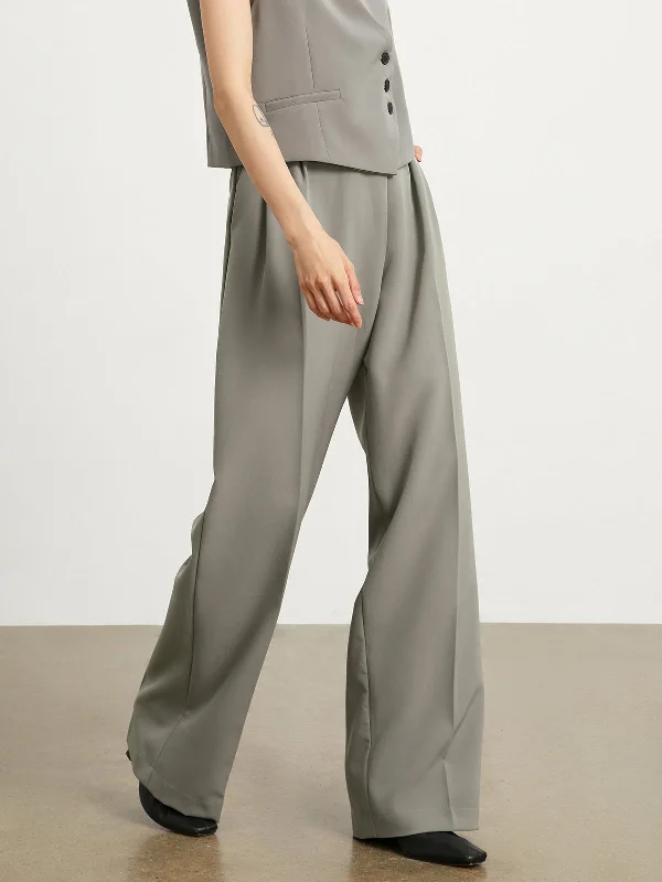 BerryBetty - Minimalist Smart Wide Leg Pants Vintage Women's 1970S 