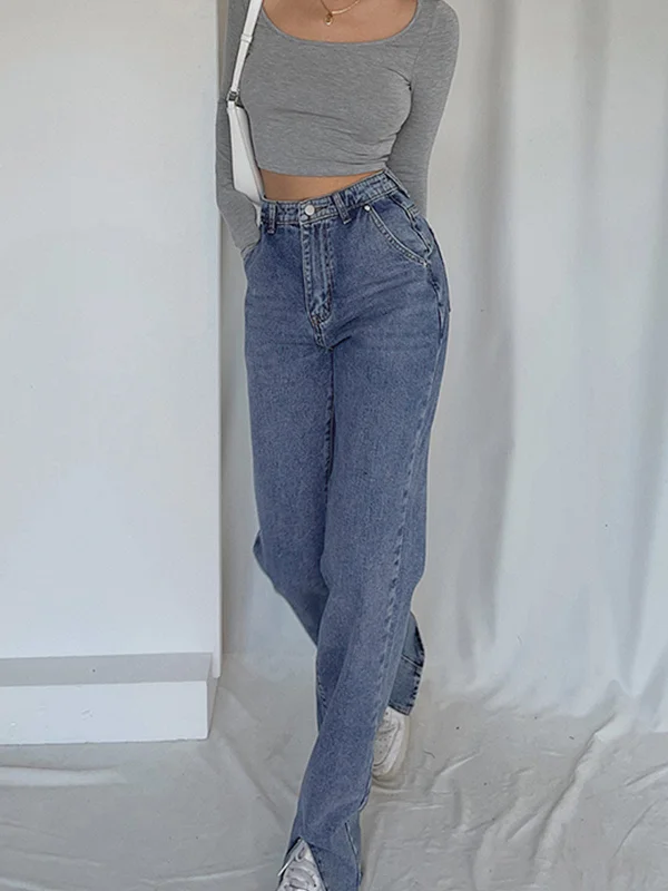 BerryBetty - Classic Straight Leg Jeans