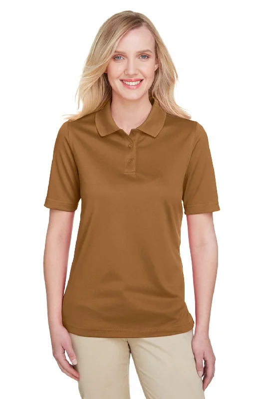Harriton Womens Advantage Performance Moisture Wicking Short Sleeve Polo Shirt - Duck Brown Athletic Women's High - Harriton Womens Advantage Performance Moisture Wicking Short Sleeve Polo Shirt - Duck Brown Athletic Women's High -