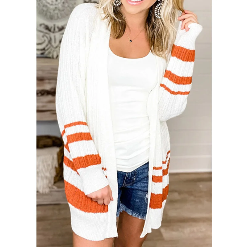 White Casual Women's Wholesale Sweaters and Cardigans Sporty Women's Tennis