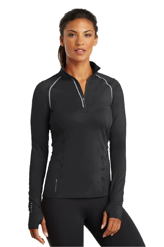 Ogio Womens Endurance Nexus Moisture Wicking 1/4 Zip Sweatshirt - Blacktop Classic Women's Tweed Ogio Womens Endurance Nexus Moisture Wicking 1/4 Zip Sweatshirt - Blacktop Classic Women's Tweed