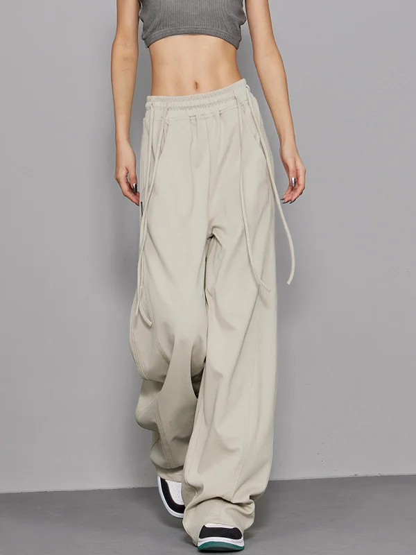 BerryBetty - Break Free Drawstring Wide Leg Sweatpants Modern Women's 