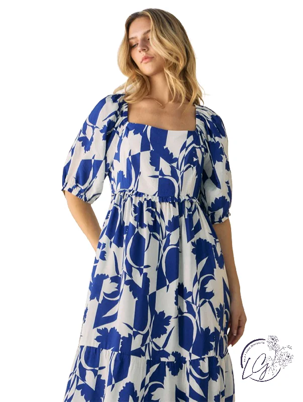 Hello, Sunshine Babydoll Midi Dress Traditional Women's Wool