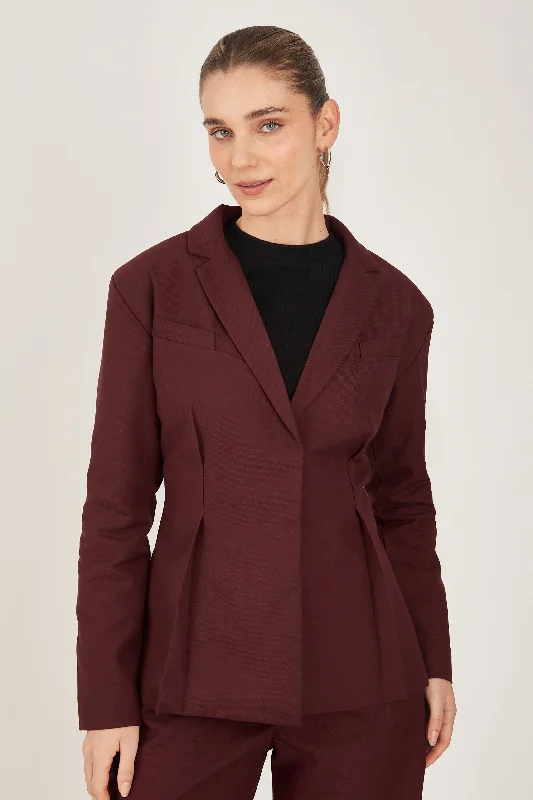 Luxury CB blazer - Borgoña Youthful Women's Anime - inspired