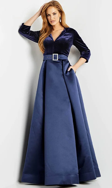 Jovani 22563 - Satin Skirt Evening Dress Gym