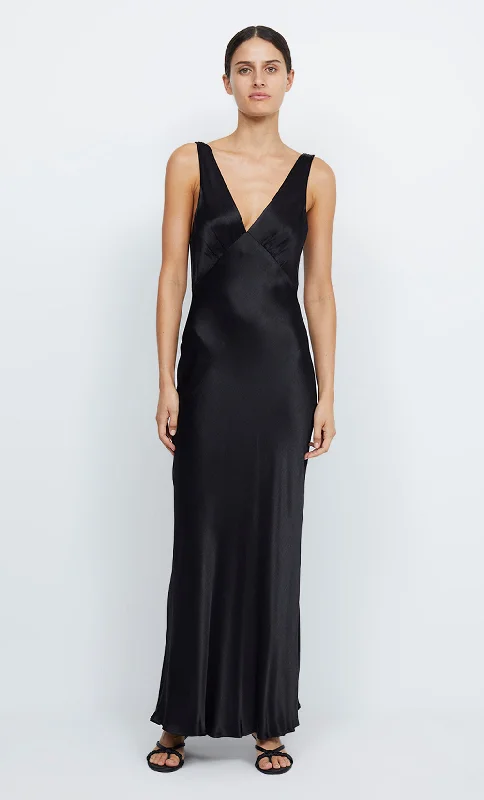 MOON DANCE VERONA DRESS - BLACK Relaxed Women's Beachy