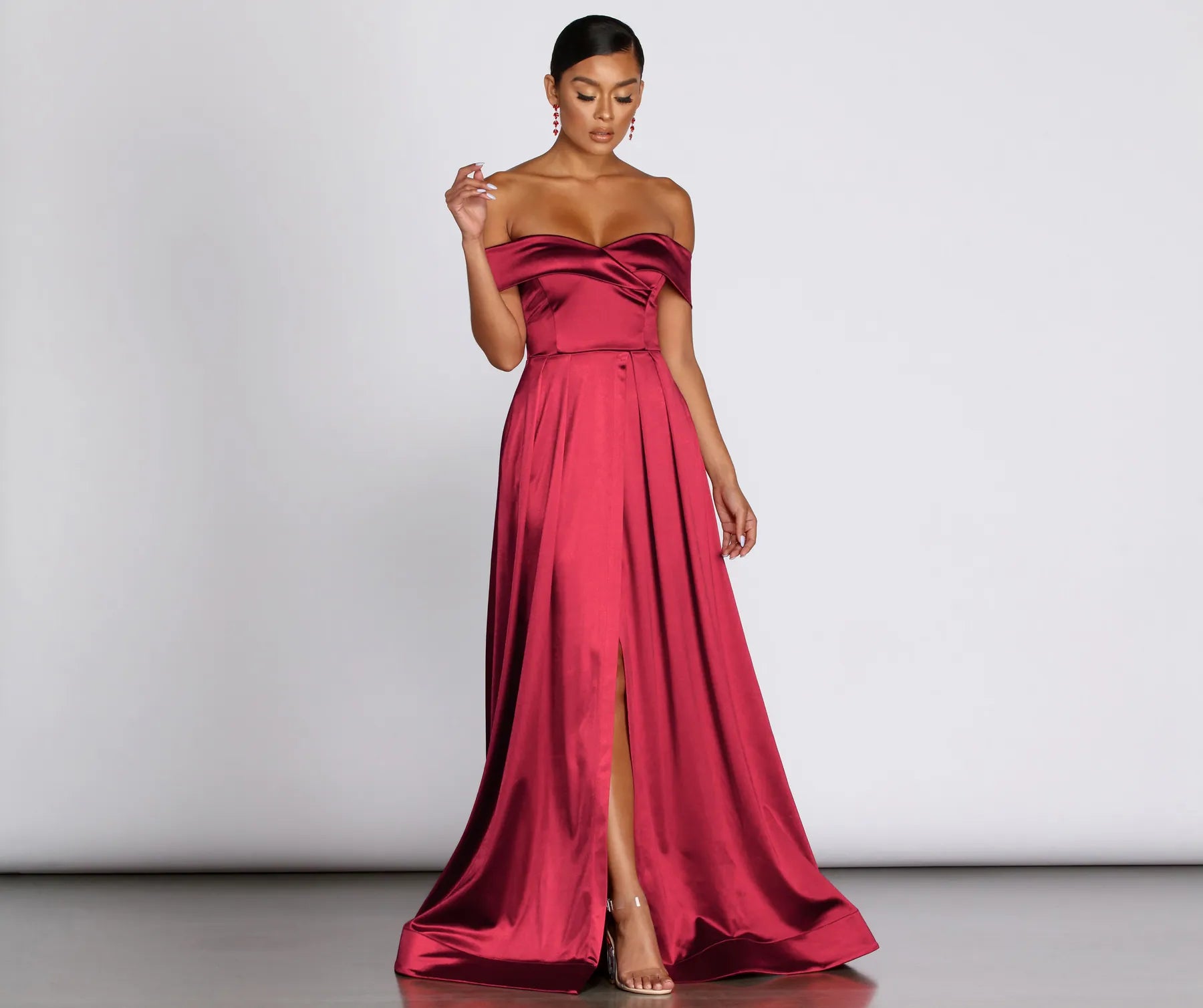 Trish Formal Off The Shoulder Dress Feminine Women's Soft 