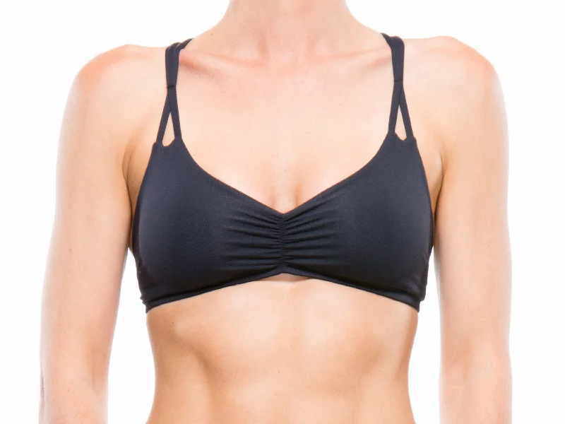 Black Active | Sporty X Swim Top Cool Women's Skate