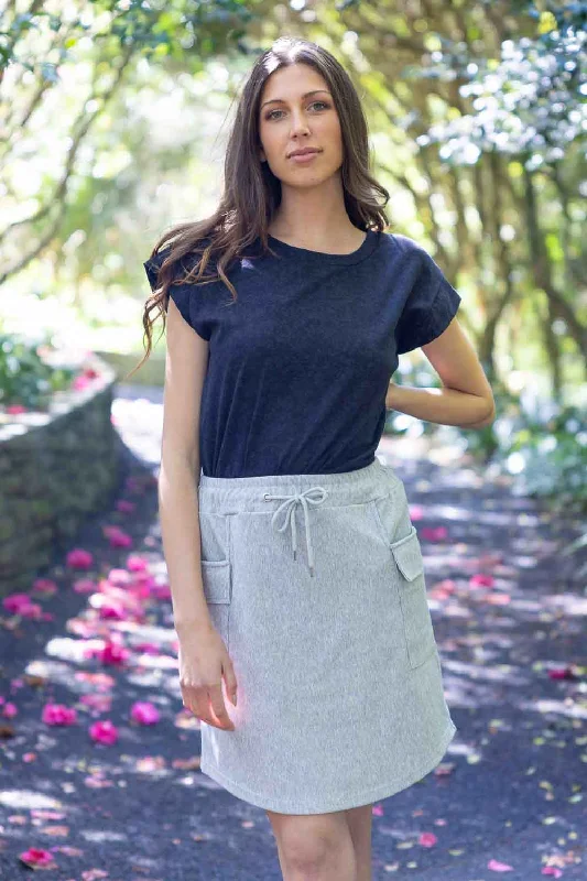 Kenya T-Shirt Black Wash Geometric