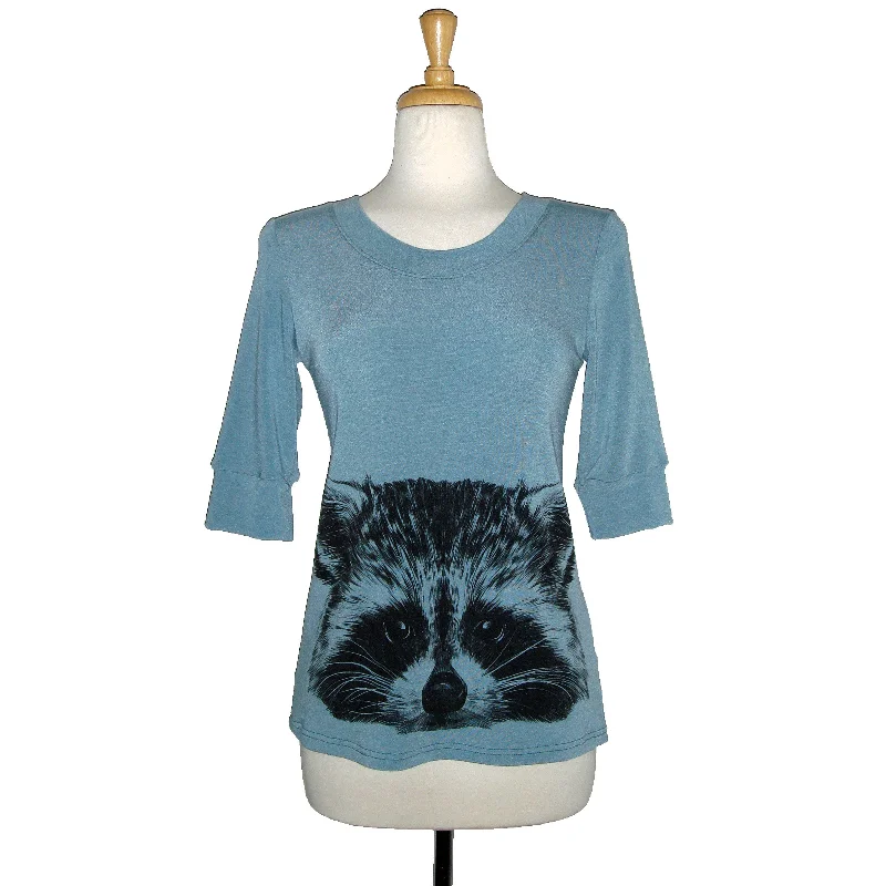 Sweater - Raccoon - Teal - Sale Artistic Women's Avant - 