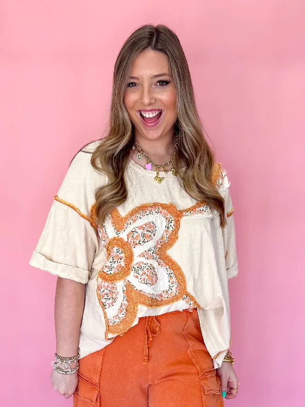 Boho Blooms Top Sophisticated Women's Tailored