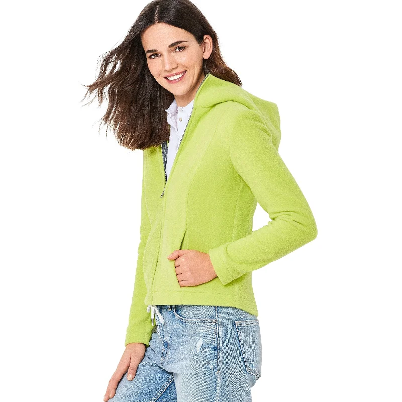 Burda Sewing Pattern 6114 Gilet, Hooded Jacket Sporty Women's Tennis