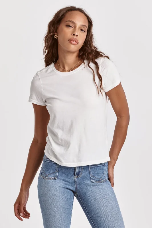 [Dear John] Unity Tee- White Luxurious Women's High -  end