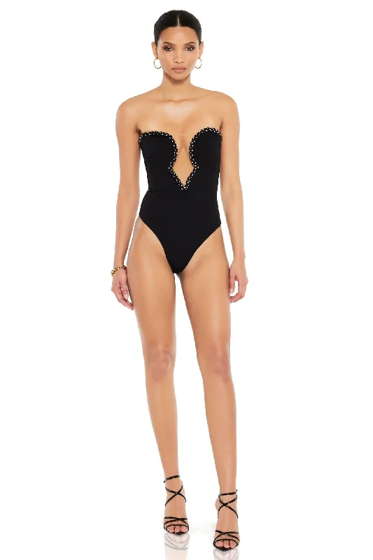 Nookie Adorn Bodysuit - Black Athletic Women's 