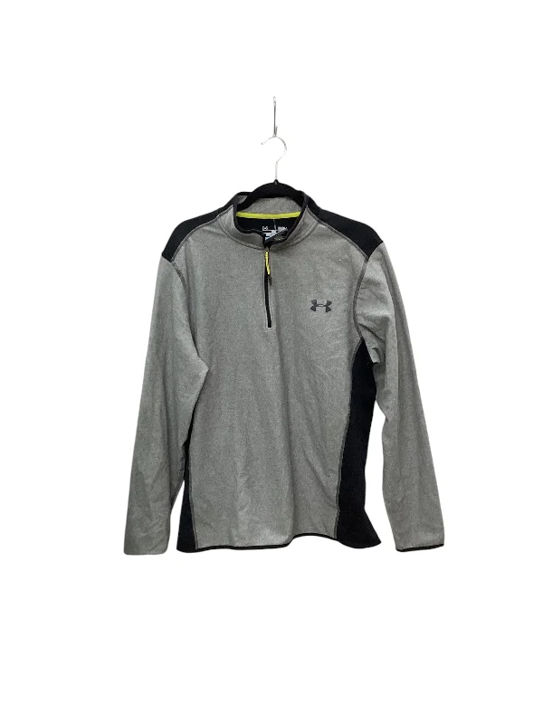 Athletic Jacket By Under Armour In Grey, Size: L Street