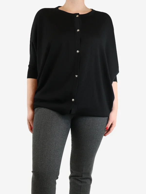 Black lurex wavy top - size Modern Women's 
