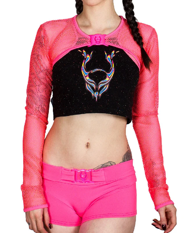 ROCKER MESH SHRUG Elegant Women's Formal 