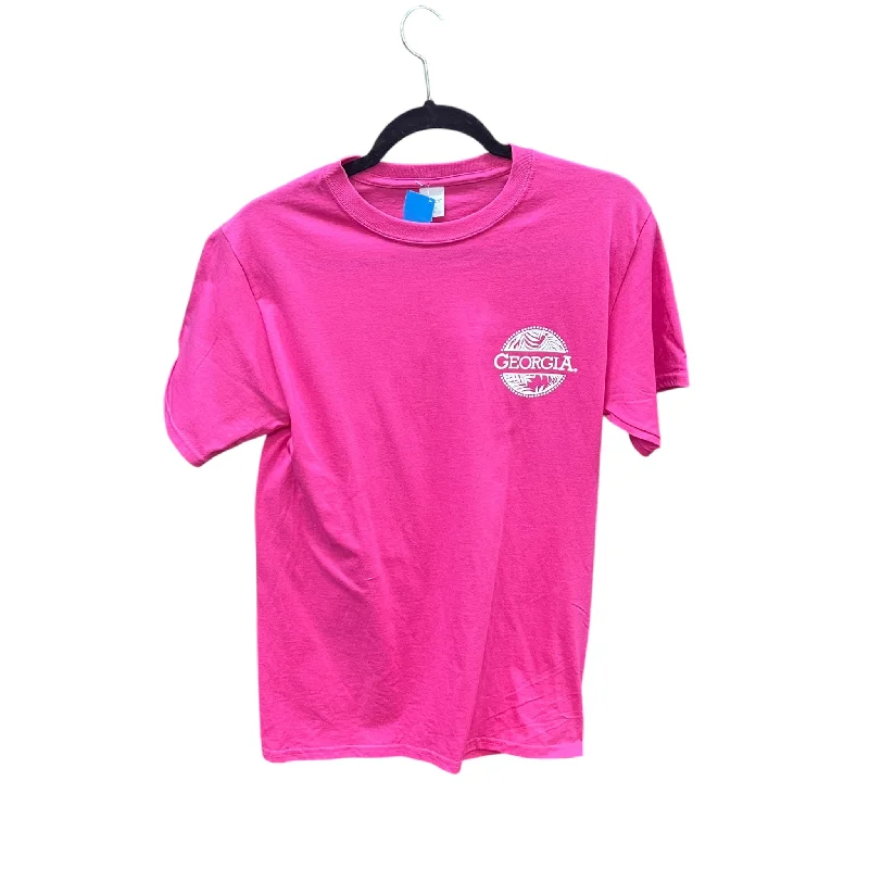 Top Short Sleeve By Hanes In Pink, Size: S Minimalist Women's Casual