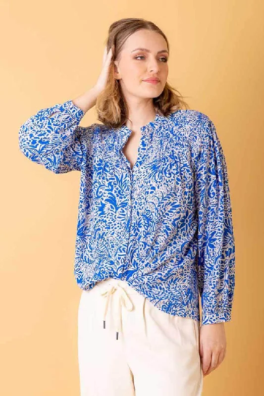 Maisie Shirt Blue Vintage Women's 1970S 