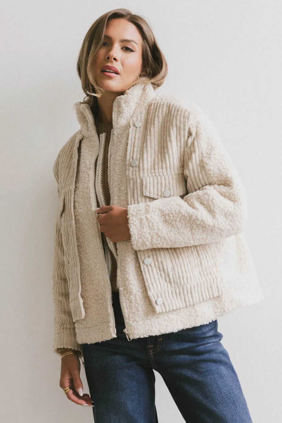 Talsie Corduroy Jacket Practical Women's Multi - 