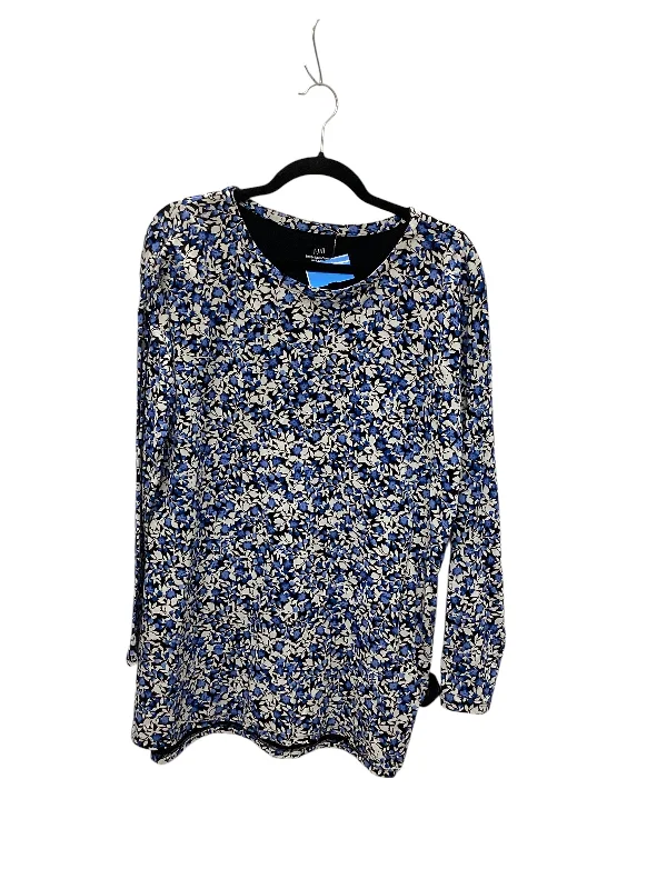 Top Long Sleeve Basic By J. Jill In Blue, Size: L Dynamic Women's High - energy