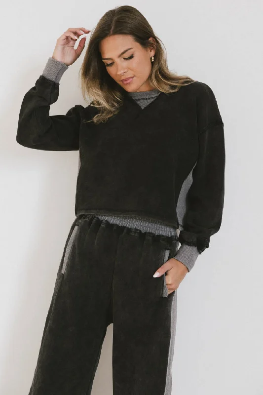 Odie Knit Sweater in Black Traditional Women's 