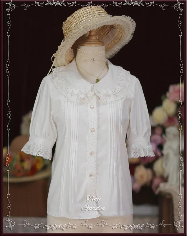(BuyForMe) Tiny Garden~Antique Doll~Kawaii Cotton Lolita Blouse Youthful Women's Pop