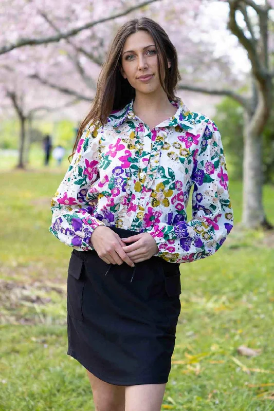 Celine Blouse Floral Relaxed Women's Beachy